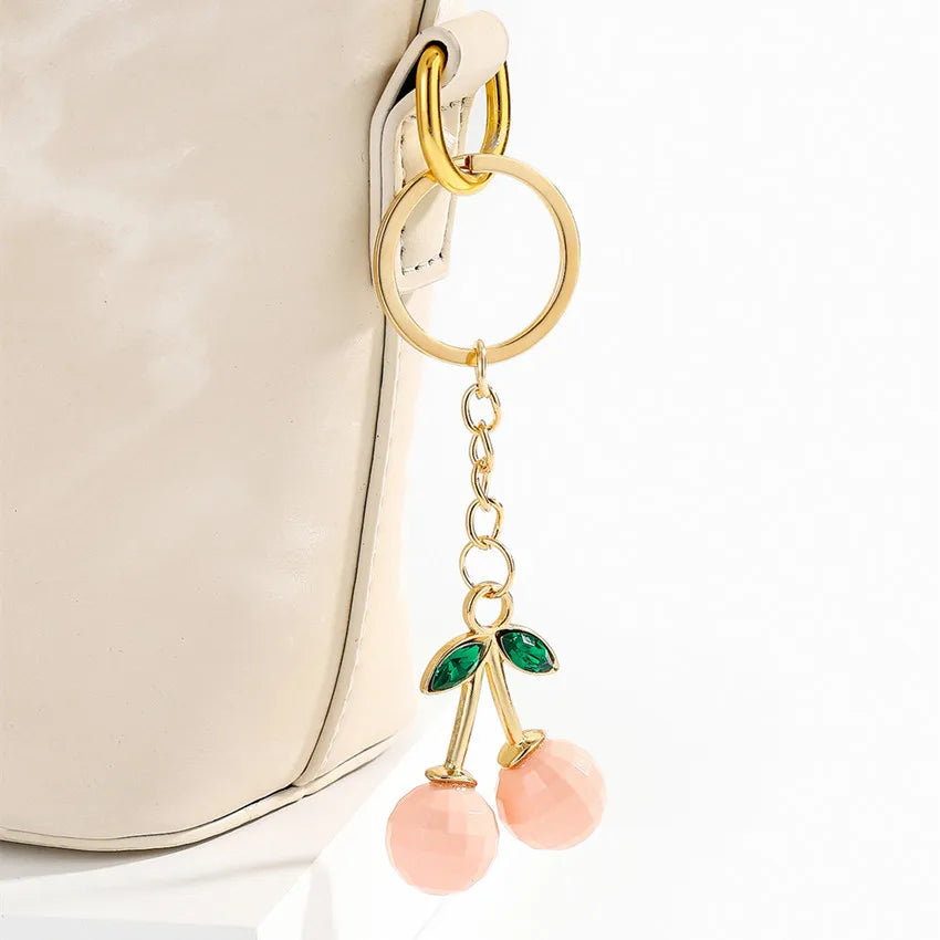 1 Piece Simple Style Cherry Acrylic Women's Bag Pendant Keychain