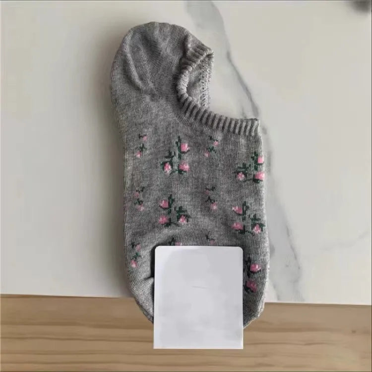 A Pair Cute Sweet Women's Ditsy Floral Cotton Polyester Ankle Socks