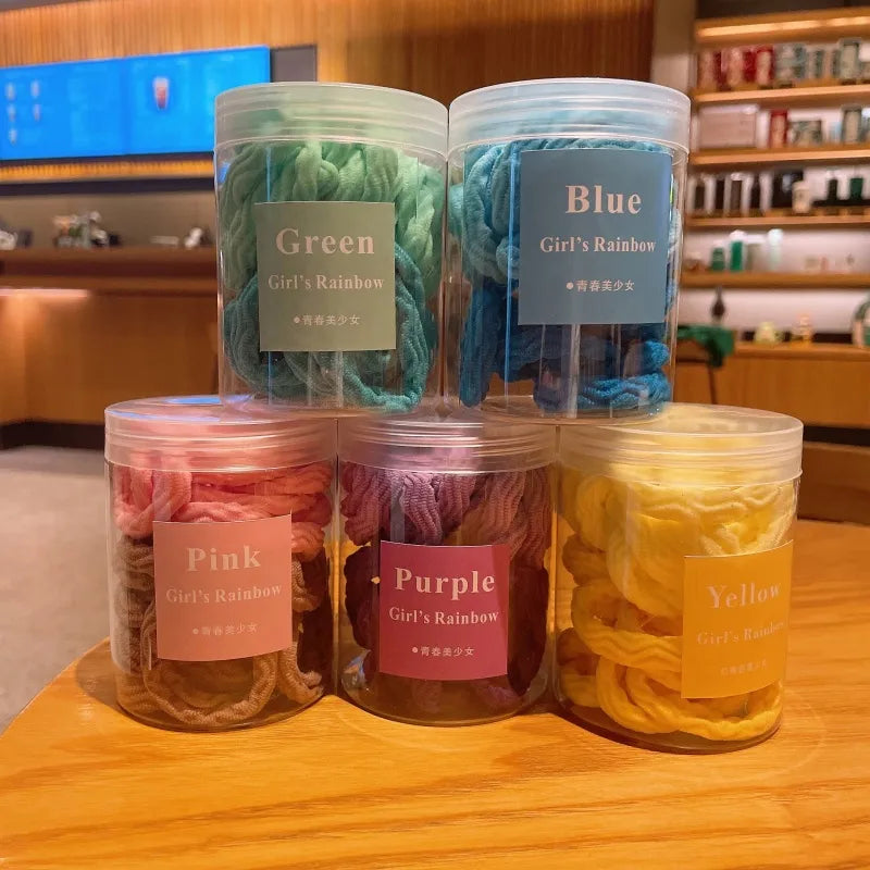 Simple Style Girl'S Stripe Solid Color Cloth Hair Tie
