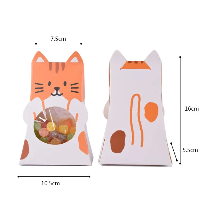 Cute Rabbit Animal Cat Paper Casual Gift Bags Party Supplies Gift Wrapping Supplies 1 Piece