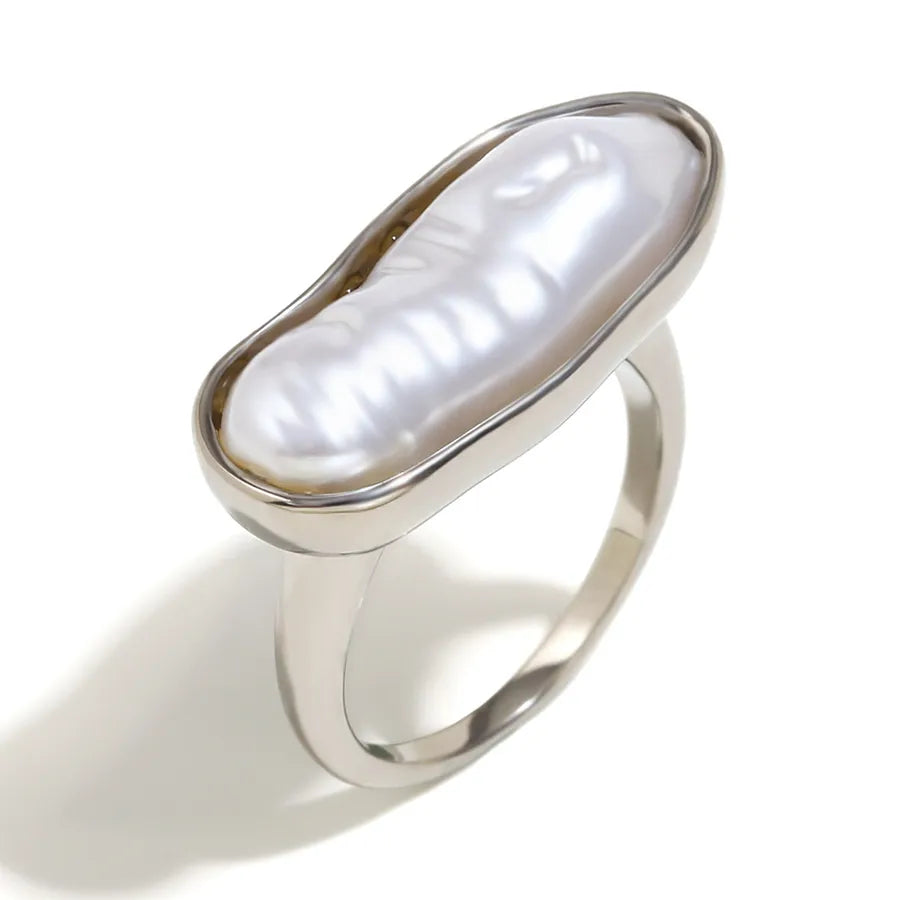 Wholesale Jewelry Casual Vintage Style Geometric 304 Stainless Steel 18K Gold Plated Rings