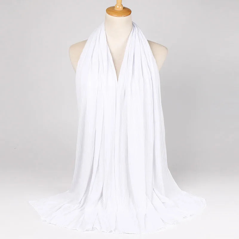 Women's Retro Classic Style Solid Color Blending Silk Scarf