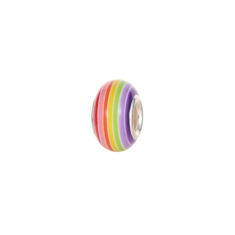 100 PCS/Package 8 * 14mm Resin Round Color Block Beads