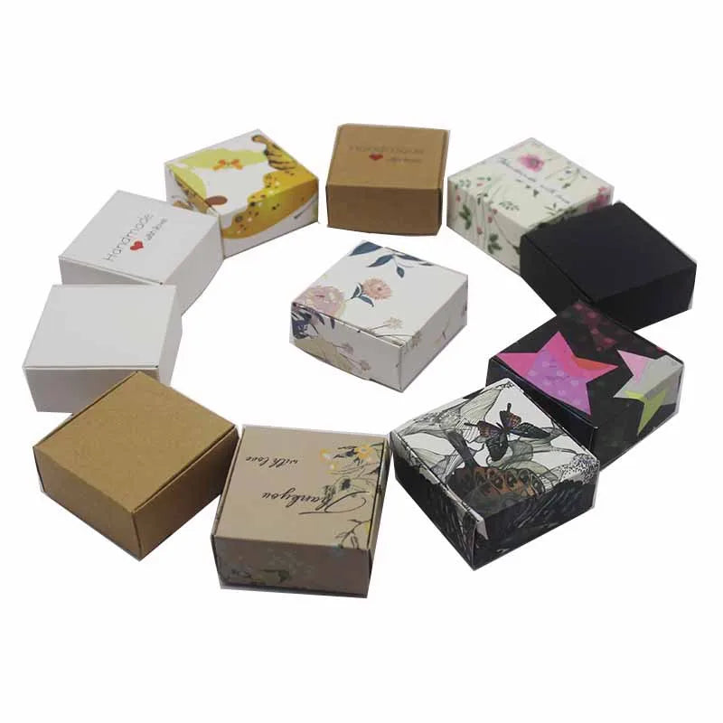 Multicolor Butterfly Handmade Gift Box Black Cow White Jewelry Packaging Thank You Box Elegant Present Container