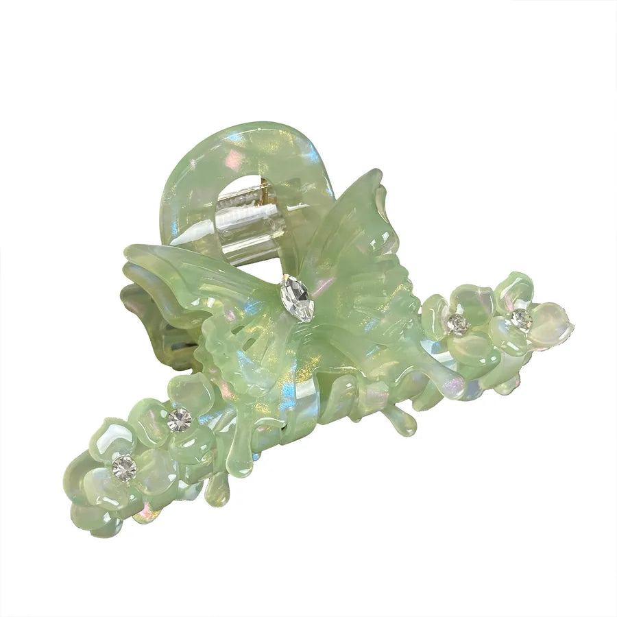 Dove High-End Diamond Butterfly Hair Clip Medium Size Versatile Hair Accessories For Women Acetate Material Hair Grips Tail Clips