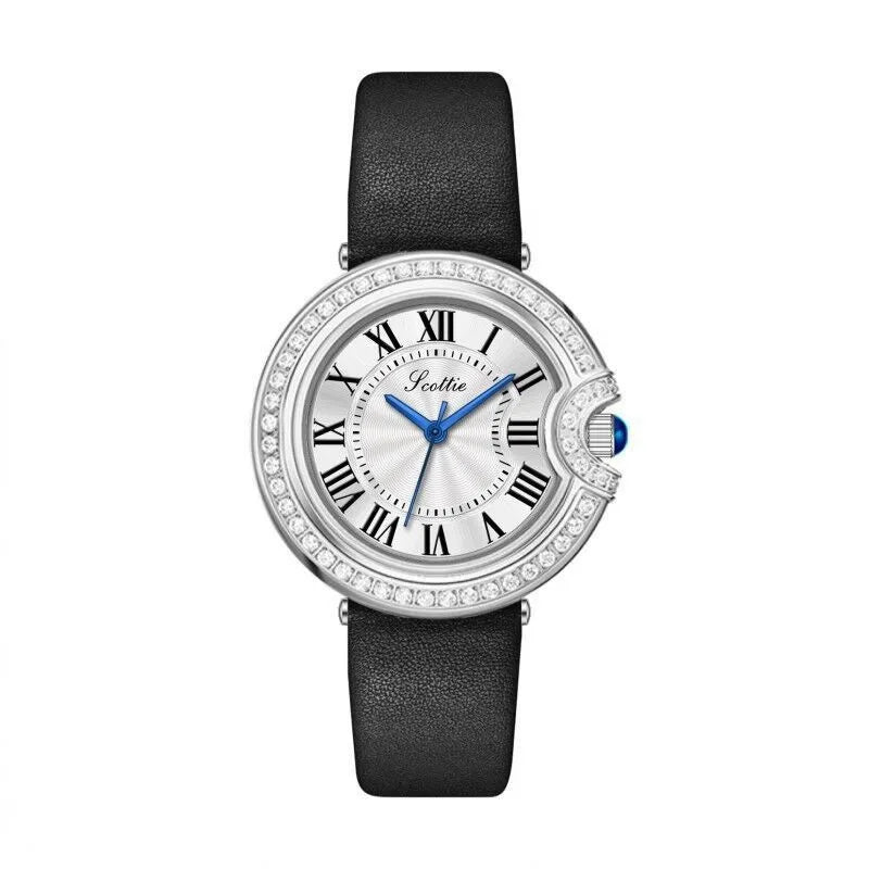 Casual Elegant Commute Round Rectangle Butterfly Double Snap Quartz Watch
