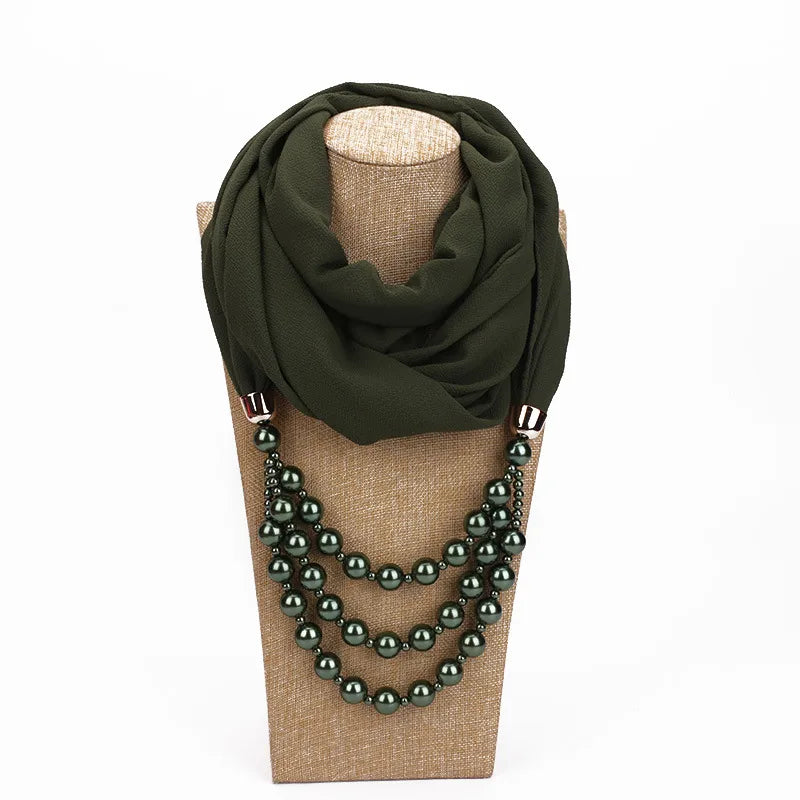 women's streetwear solid color chiffon patchwork winter scarves