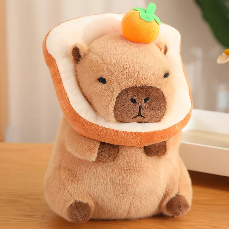 Trendy Capybara Plush Toy Cute Birthday Gift Children's Stuffed Animal Doll Transforming Plushie PP Cotton Material