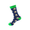 Men's Cute Modern Style Hamburger Avocado Apple Cotton Jacquard Ankle Socks A Pair