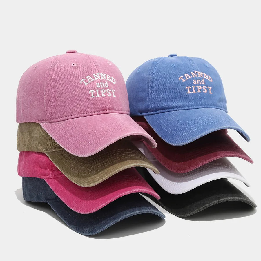 New Simple Washed Letter Embroidery Baseball Cap Outdoor Sun Protection Hat For Women Casual Elegant Basic Style Spring Summer Autumn