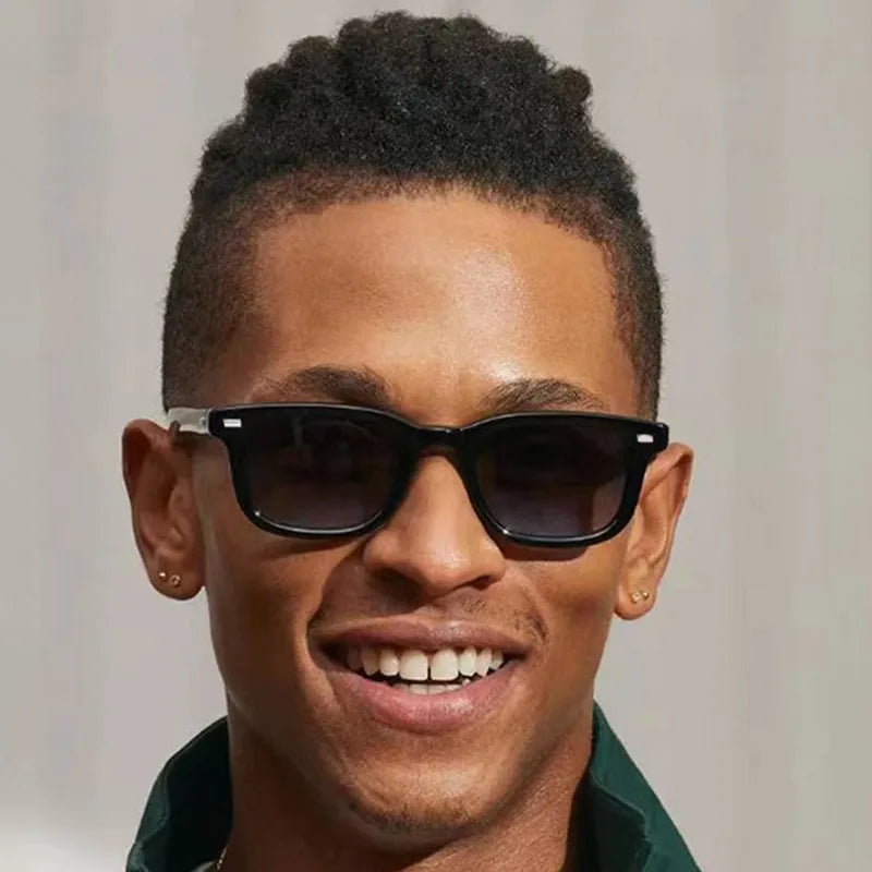 Streetwear Geometric Ac Square Full Frame Glasses
