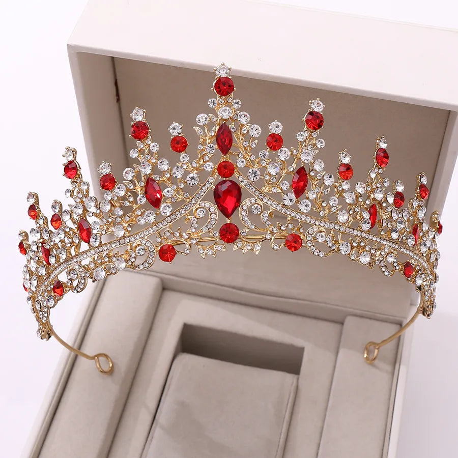 fashion crown alloy hollow out inlay rhinestones crown 1 piece