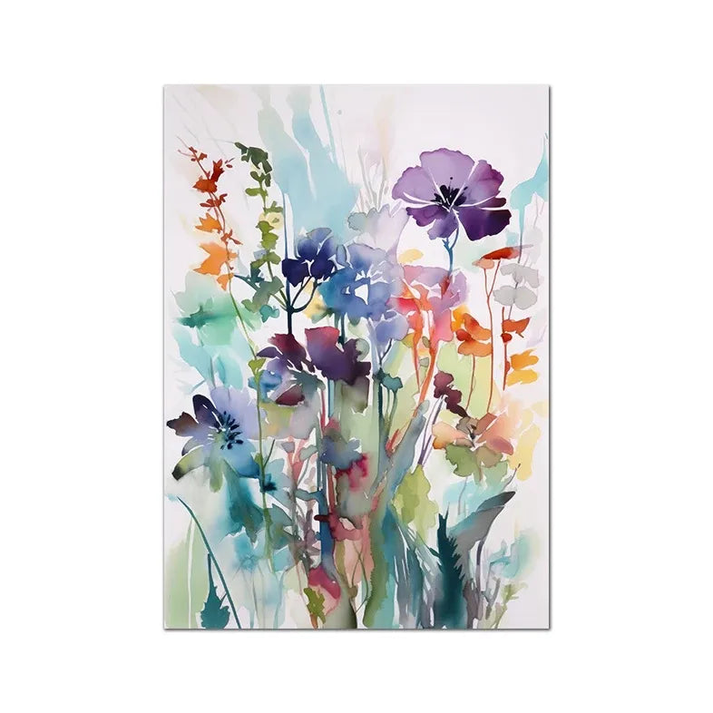 Pastoral Flower Canvas Canvas Wall Art