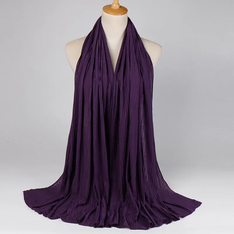 Women's Retro Classic Style Solid Color Blending Silk Scarf