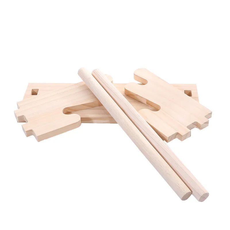 Solid Wood Bracelet Chain Display Stand Stall Selling Wristband Earring Storage Organizer Buddha Beads Necklace Showcase