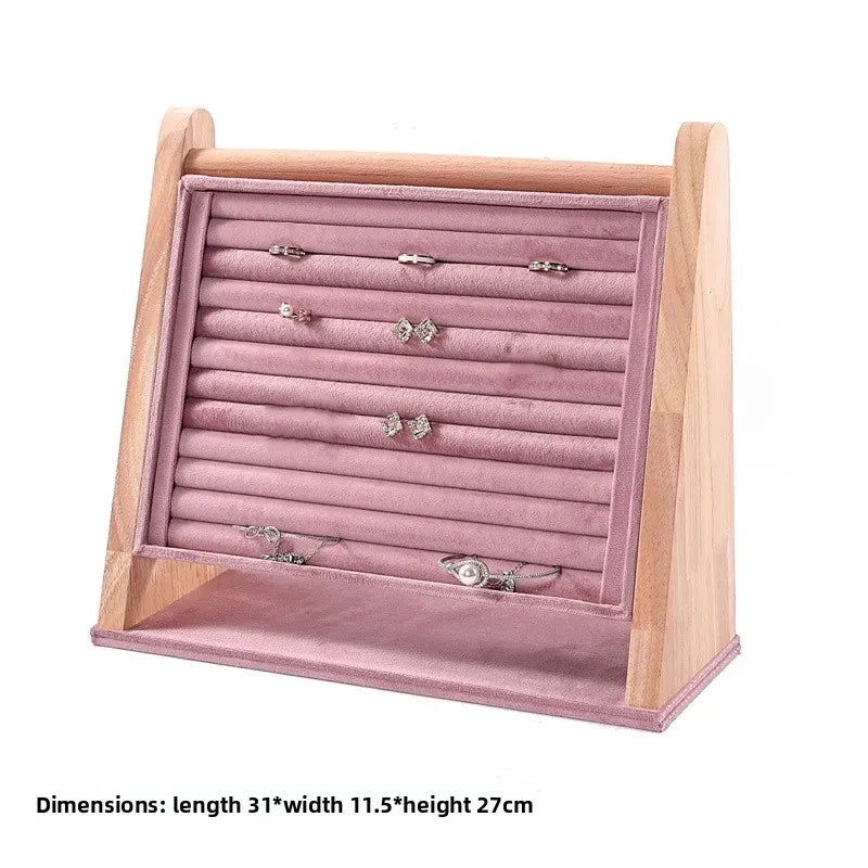 Jewelry Counter Jewelry Display Shelf, Bracelet Ring Ring Display Plate, Necklace Display Stand Set of Ornaments Jewelry Display Shelf