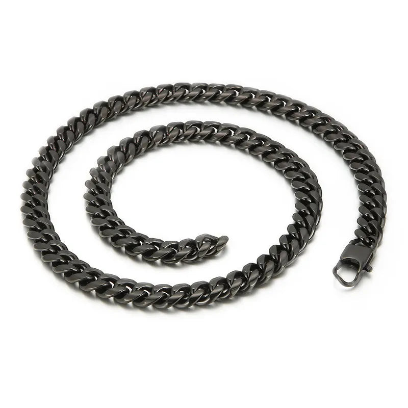 Simple Style Geometric Solid Color Titanium Steel 18K Gold Plated Men's Bracelets