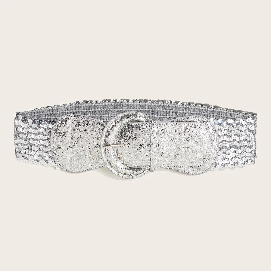 Casual Elegant Lady Solid Color Alloy Women's Leather Belts