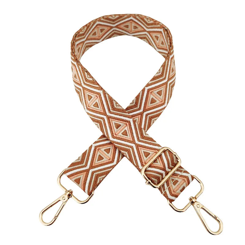 Polyester cotton Geometric Bag Strap