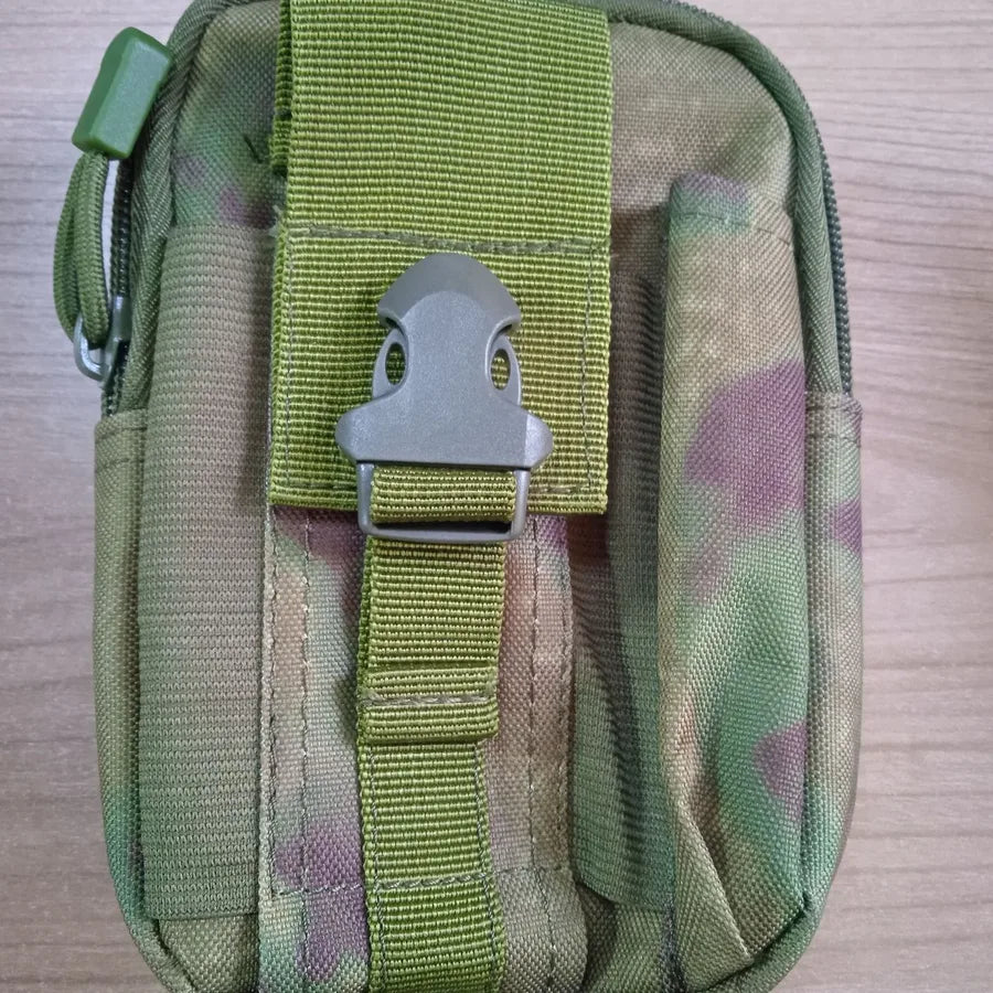 Unisex Simple Style Camouflage Nylon Waist Bags