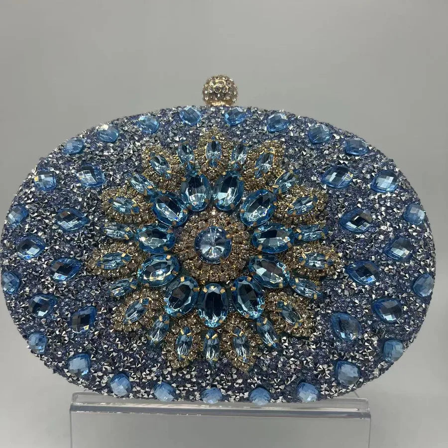 Sunflower Diamond-encrusted Dinner Bag Fashion Banquet Women's Clutch Bag Personality Dress Evening Bag