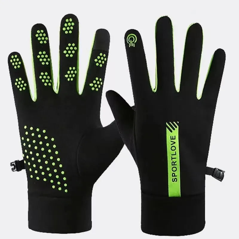 Winter Warm Gloves Women's Winter fleece-lined Thickened Driving Cycling Gloves Men's Windproof Cold-proof Anti-slip Touch Screen for Couple
