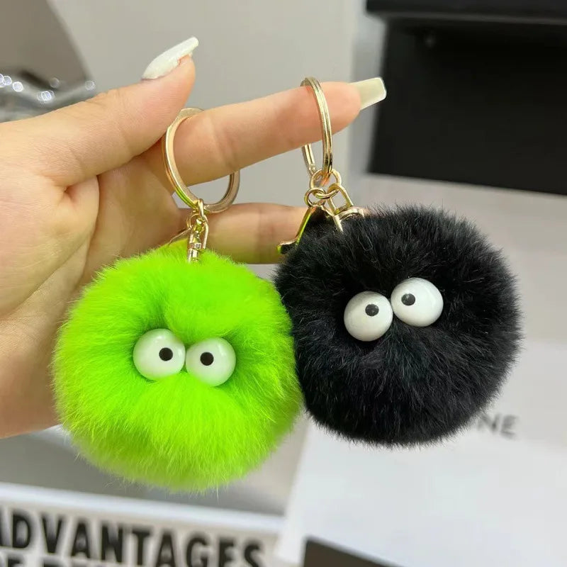 Cartoon Style Cartoon Imitate rex rabbit fur Bag Pendant Keychain