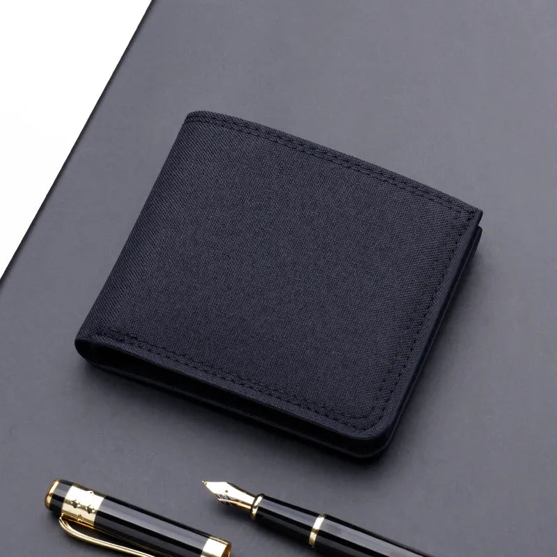men's short canvas wallet wallet men's zipper wallet men's denim new men's non-standard ultra-thin
