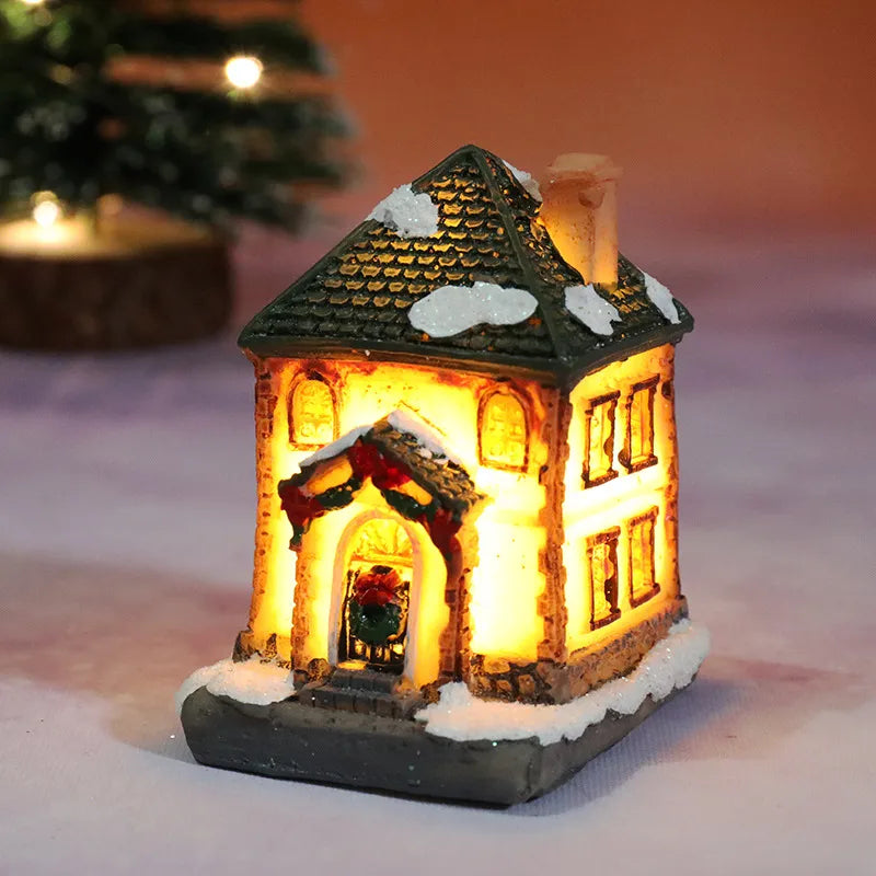 Christmas Cute House Resin Party Ornaments