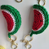 1 Piece Simple Style Fruit yarn Bag Pendant Keychain