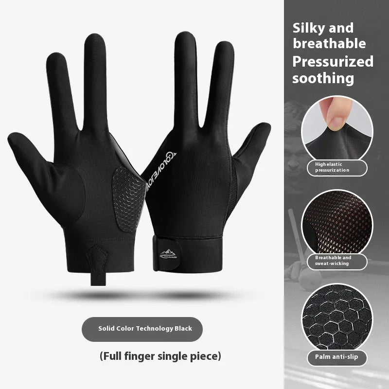 Vocabulary Words/Name Multicolor Spandex Polyester Billiard Gloves