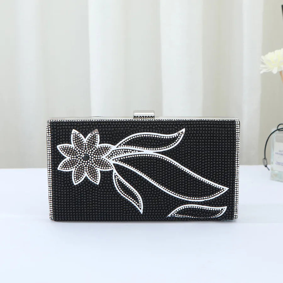 Creative diamond-encrusted small square bag diamond-encrusted dinner bag versatile trendy ladies handbag banquet party clutch bag wholesale