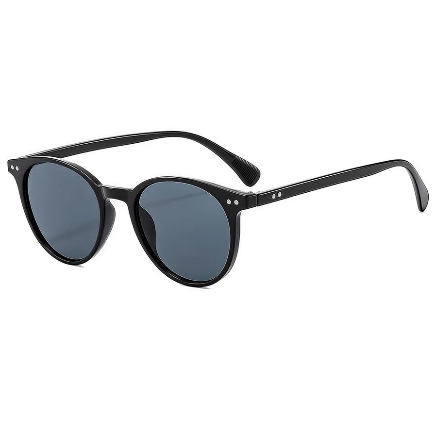 Simple Style Color Block Pc Round Frame Full Frame Women's Sunglasses