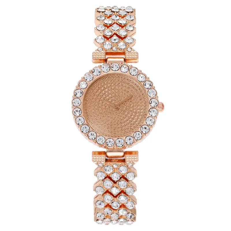Luxurious Shiny Solid Color Jewelry Buckle Quartz Women's Watches