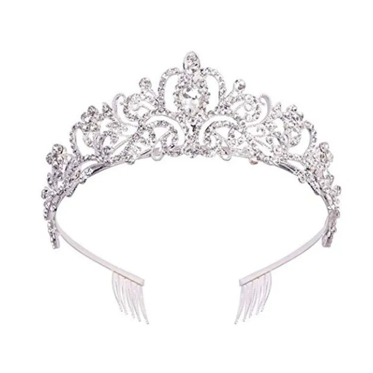Fashion Women'S Crown Alloy Rhinestones Crown