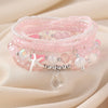 Wholesale Jewelry Cartoon Style Sweet Super Immortal Starfish Imitation Pearl Mostacilla Rhinestone Anklet