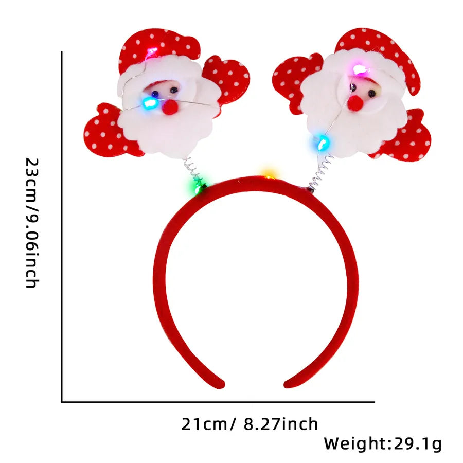 Christmas Cartoon Style Cute Bow Knot Antlers Plastic Party Festival headband
