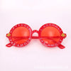 Factory in stock wholesale  new children's glasses round sunglasses small bee baby colorful sunglasses
