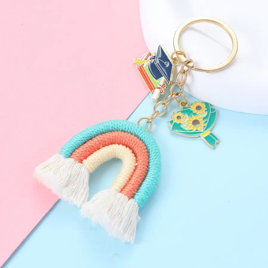 Casual Cute Luxurious Letter Alloy Asymmetrical Keychain