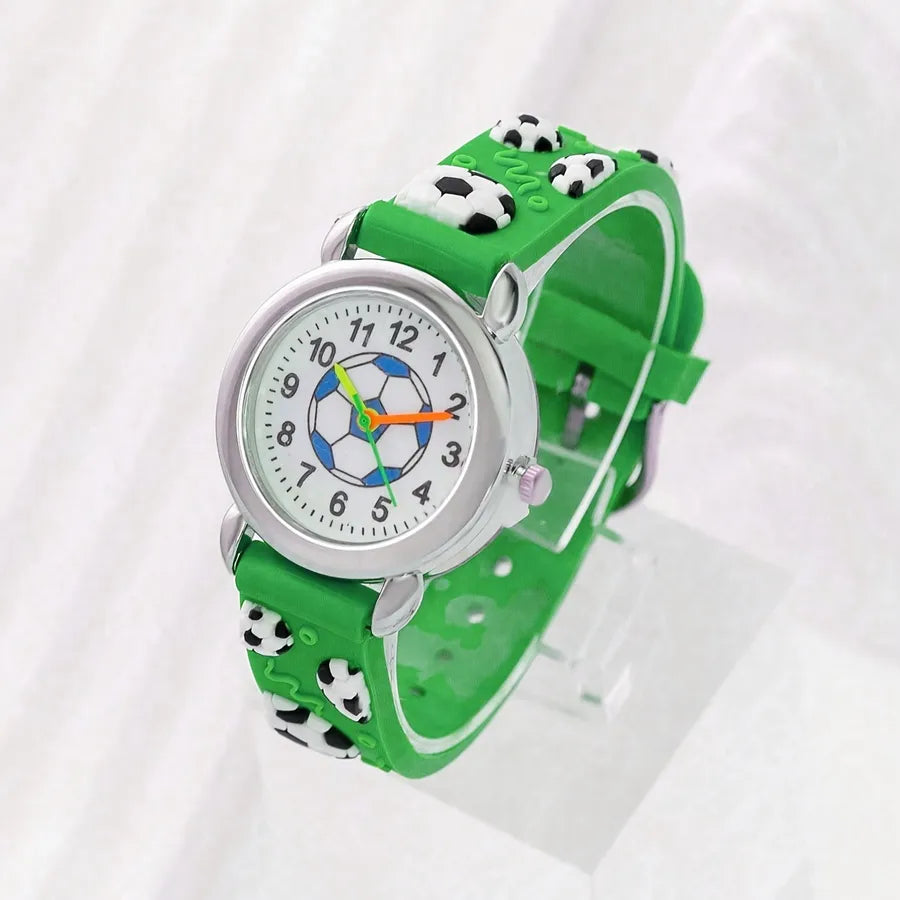 Football children's electronic watch student pointer quartz watch foreign trade cute cartoon student watch manufacturers wholesale