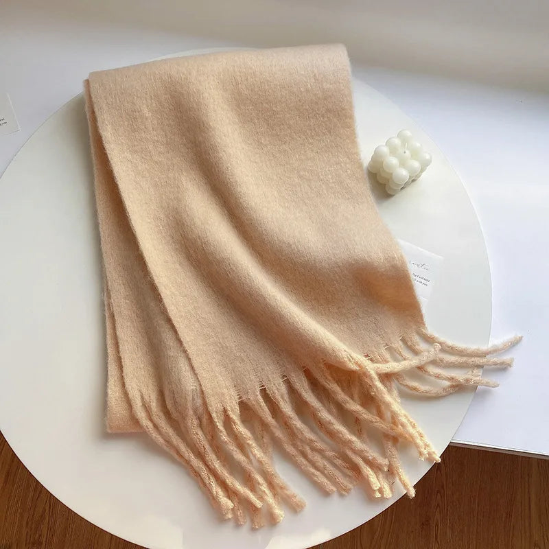 Unisex Casual Simple Style Classic Style Lattice Imitation cashmere Scarf