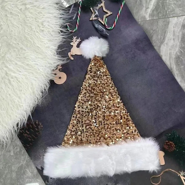 Christmas Basic Simple Style Color Block Nonwoven Party Festival christmas hat