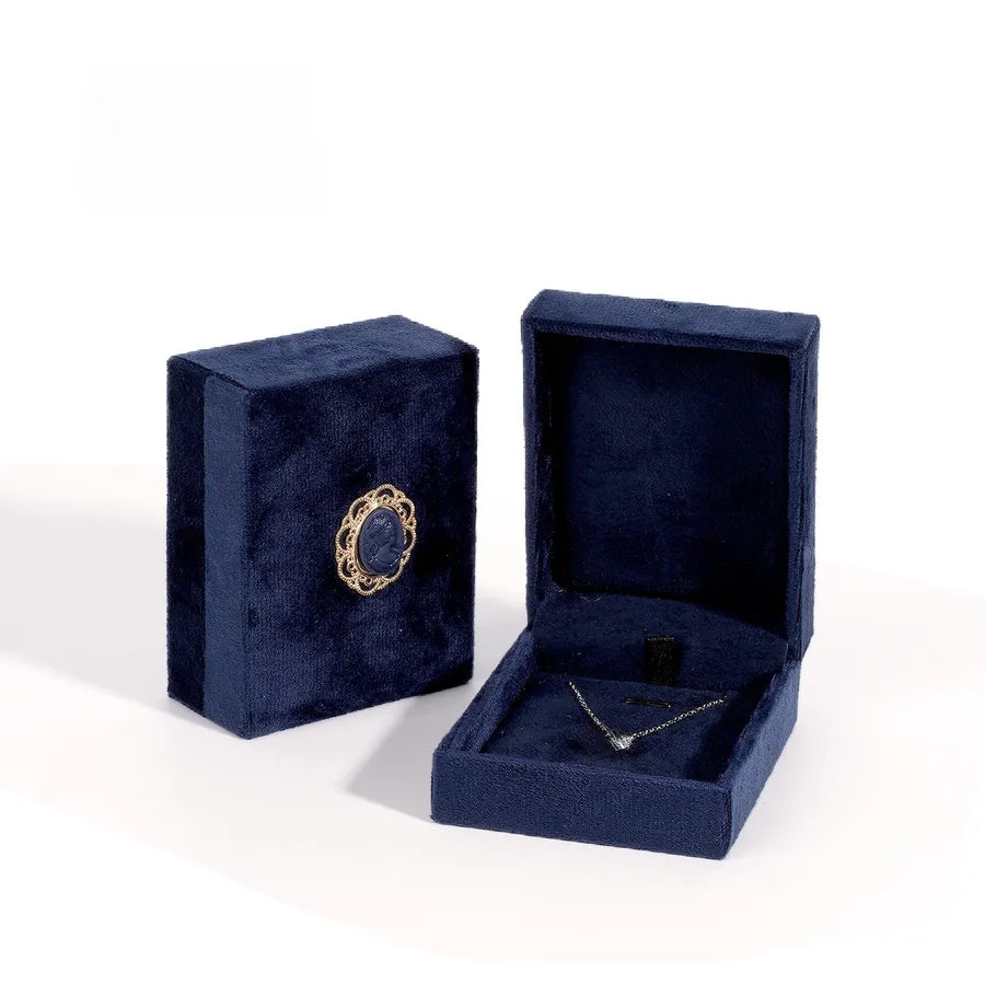 1 Piece Flannel Elegant Simple Style Daily Date Solid Color Jewelry Boxes