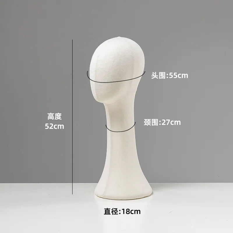 Mannequin Head Display Stand Hat Necklace Holder Pin-able Wig Adult Unisex Model Hairdressing Salon Beauty School Supplies