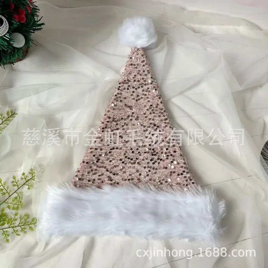 Christmas Basic Simple Style Color Block Nonwoven Party Festival christmas hat