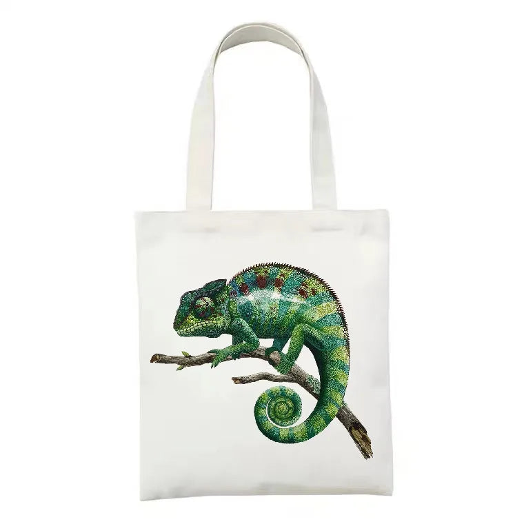 women's simple style artistic animal mushroom butterfly shopping bags
