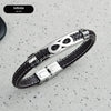 hot infinite love microfiber stainless steel bracelet men's jewelry  fashion boys bracelet  Black Brown