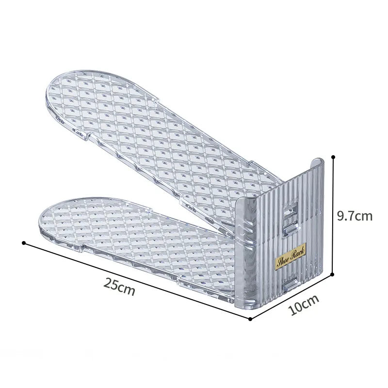 New adjustable simple shoe rack wholesale plastic dormitory household shoe cabinet double-layer thickened slippers storage integrated shoe holder