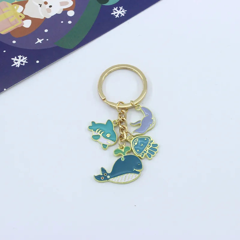 Simple Style Streetwear Ship Fish Metal Unisex Keychain