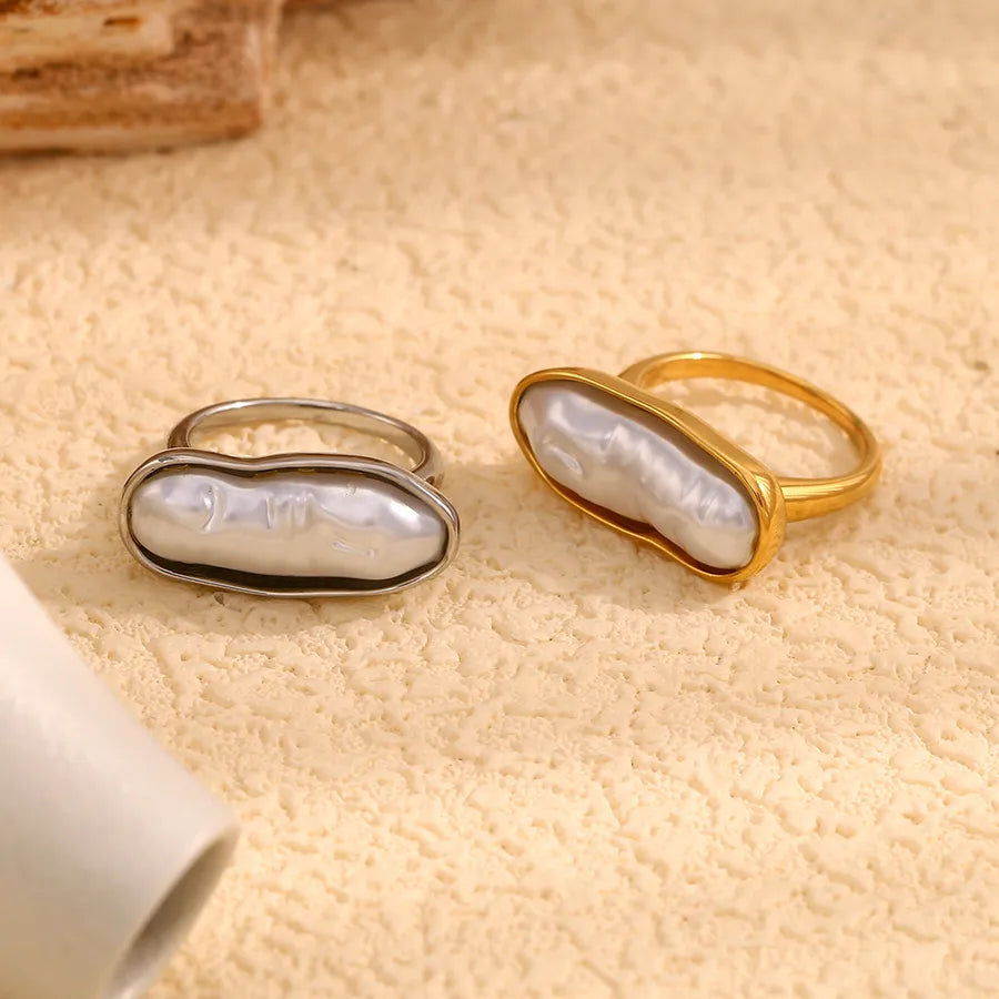 Wholesale Jewelry Casual Vintage Style Geometric 304 Stainless Steel 18K Gold Plated Rings
